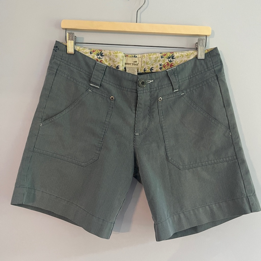 Horny Toad/Toad & Co Mini Stripe Shorts 6